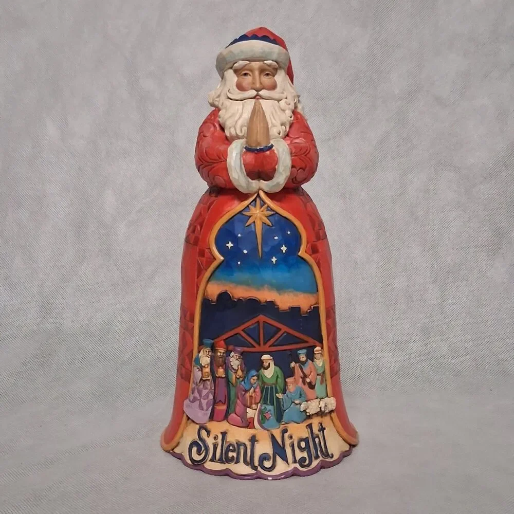 Jim Shore Santa Silent NightFigurine 2013 #4034356 Christmas 10 1/4